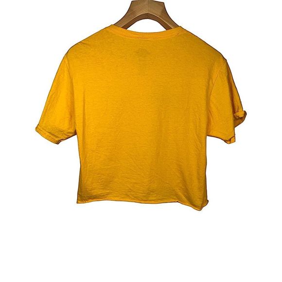Byproduct "Homies" Friend's Theme Crop Top | Colors: Yellow and Black | Size: S - Picture 2 of 4